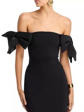 NWT Chiara Boni La Petite Robe Bunjiro Off-the-Shoulder Top